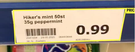 OCR etiquetas de preço