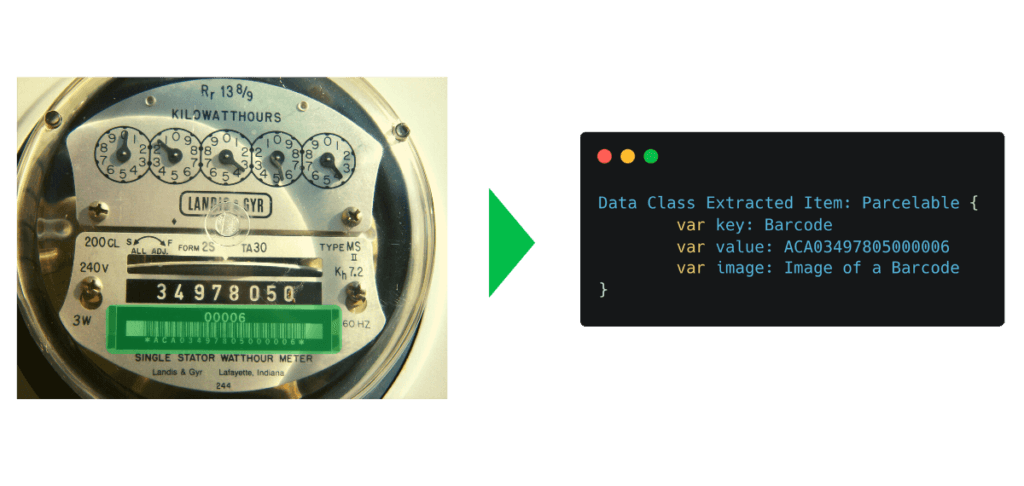 Barcode Output With Utility Meter