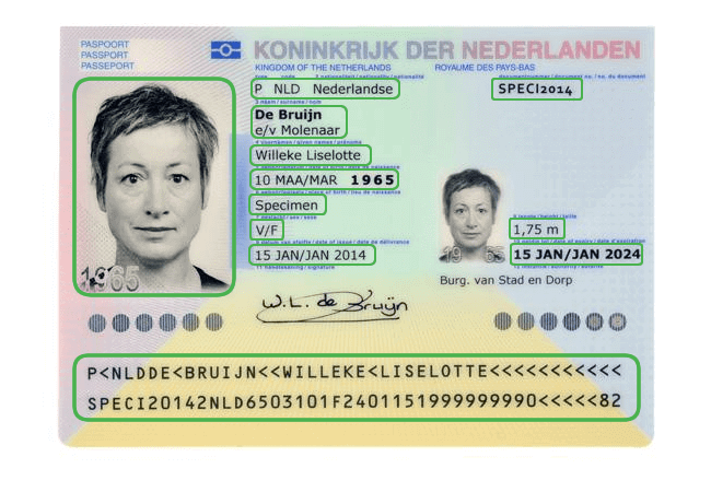 CDD data-extractie van een paspoort