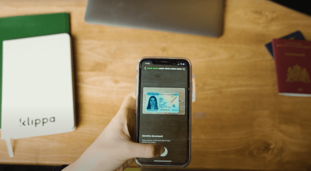 ID- scan voor identiteitsverificatie