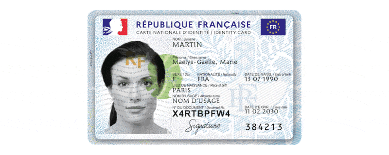 Klippa blog, franse ID-kaart wordt gescand met OCR