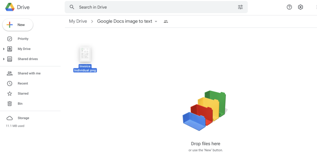 Google Docs - Upload image 