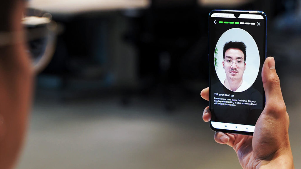 blog over biometrische verificatie, herkenning met selfie-scan