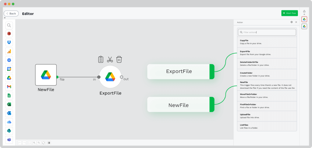 Adding Google Drive as an input source in the DocHorizon platform