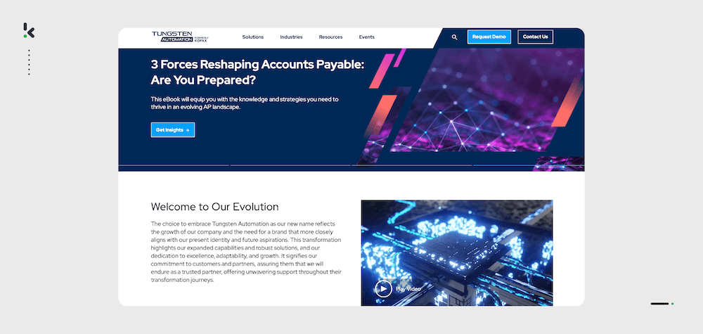 Tungsten Automation website