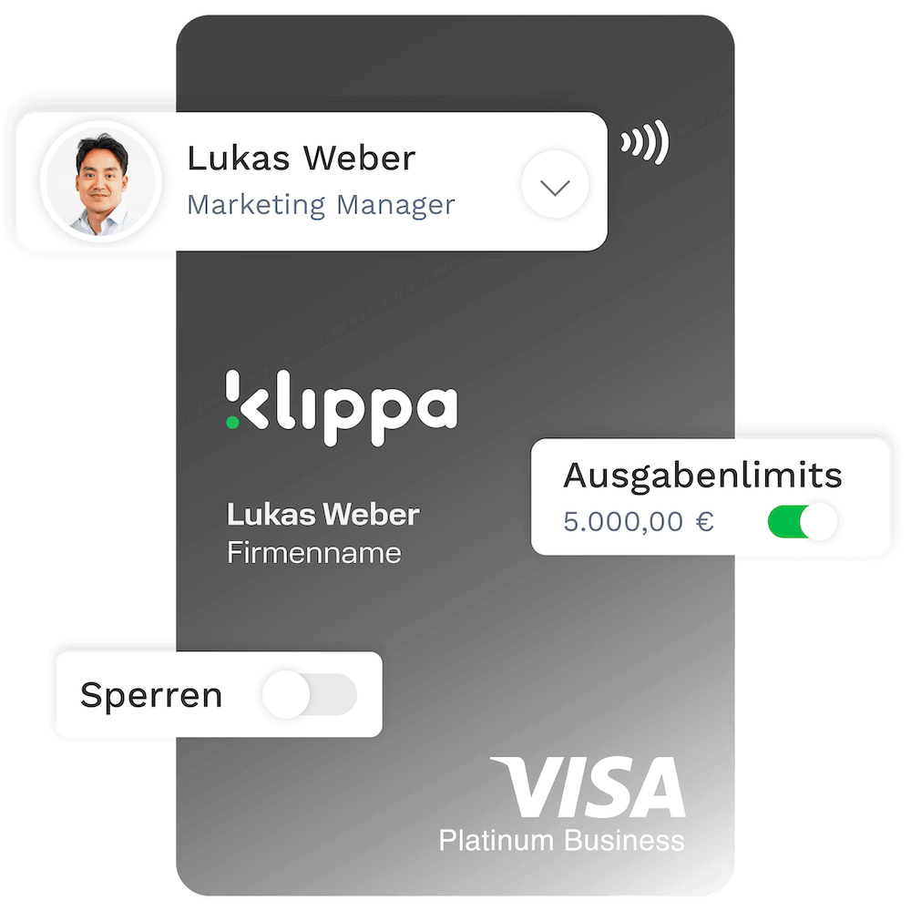 Kreditkartenlimit einstellen für Mitarbeiter