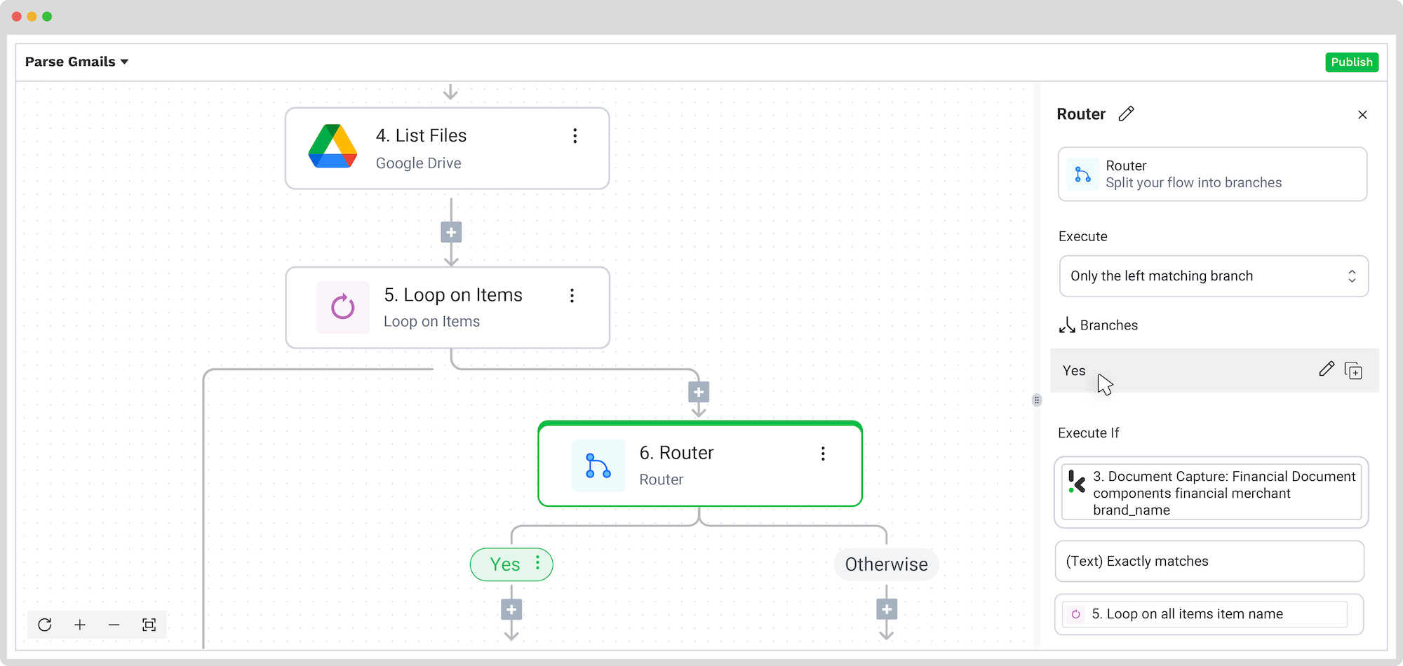 parse gmail emails with klippa step 8