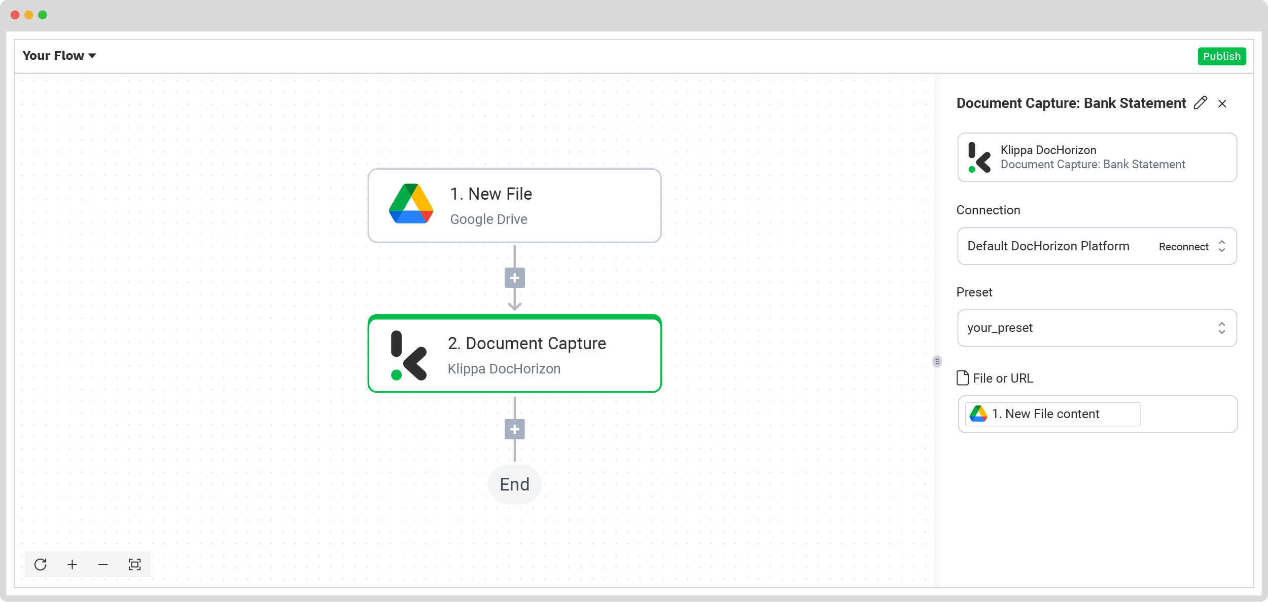automated bank statement processing step 4