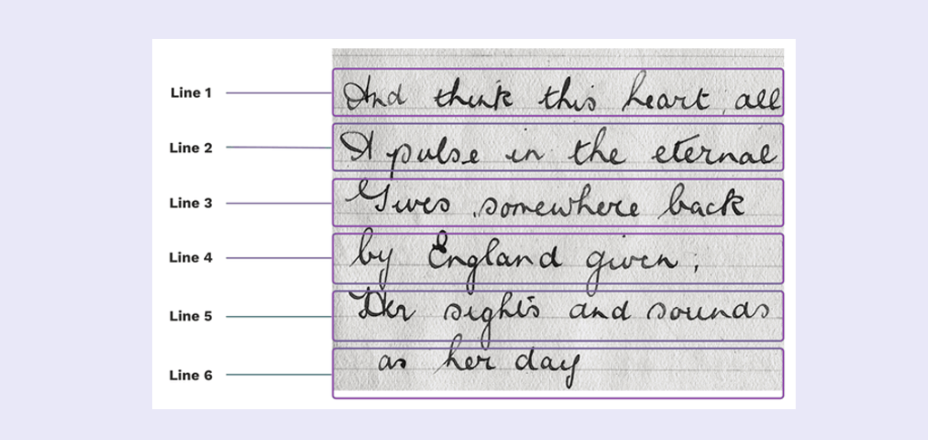 Words and Line Recognition